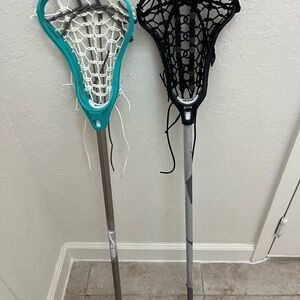 Nike and STX women’s lacrosse sticks
